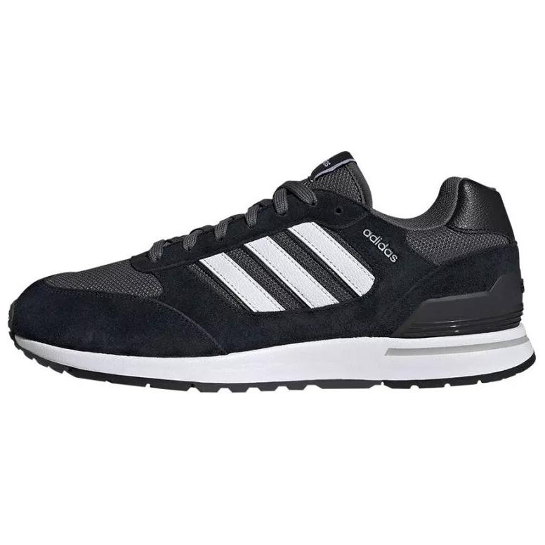 New Adidas Run 80s Anti Slip Wear Resistant Low Top Casual Shoes Men's Black ID1260