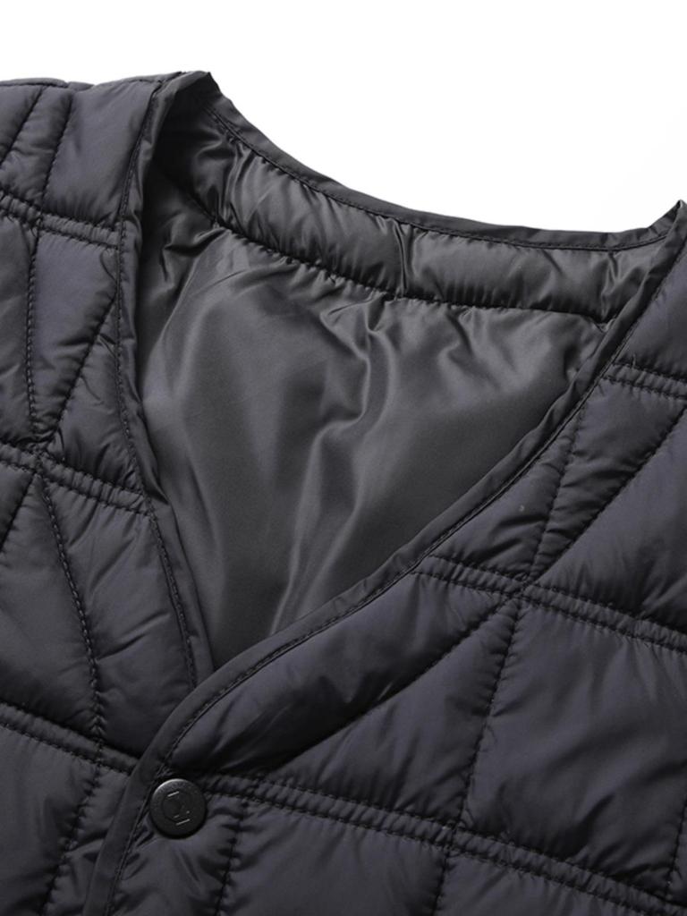 Men's Autumn/Winter Sleeveless Down Vest - Middle-aged Style