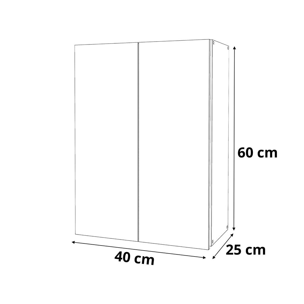 Sonoma Oak White Wall-Hung Bathroom Cabinet
