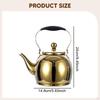 2.0L Stainless Steel Teapot Coffee Tea Kettle Daily Use Thickened Pot Water Boiler Jug for Hotel