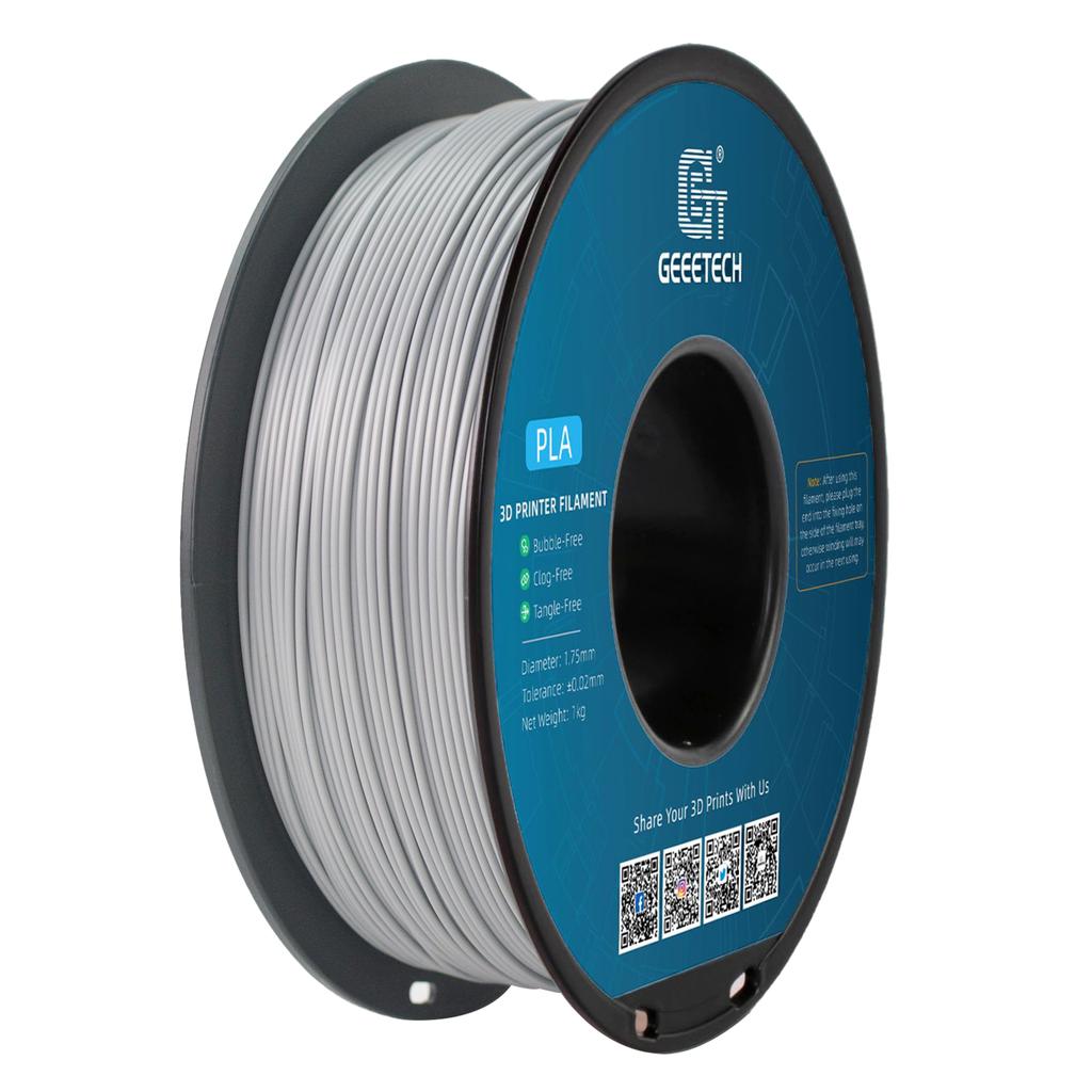 Geeetech 3D Printer Filament Pure PLA PETG Plastic 1.75mm, 1KG (2.2LBS), Tangle-Free, 3D Printing Materials, Vacuum Packaging