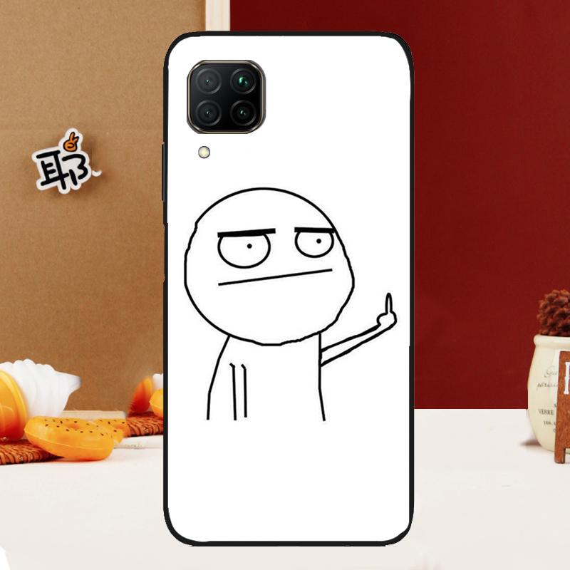 

Funny Man Middle Finger For Huawei Nova 12i 3i 7i 8i 11i 9 10 SE Y60 Y61 Y70 Y72 Y73 Y90 Y91 P20 P30 P40 Lite Case Nova 11 Pro