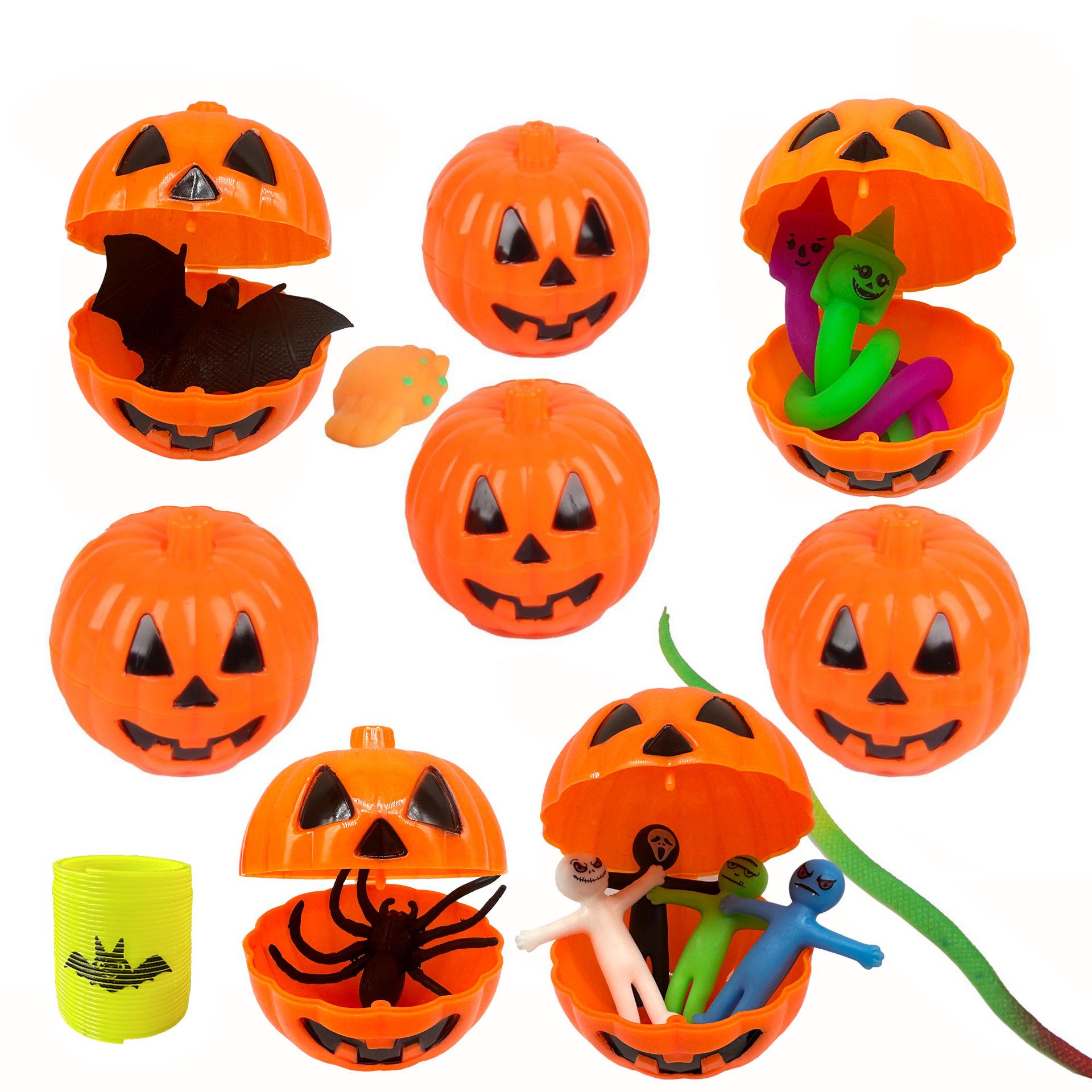 

Halloween Pumpkin Prank Gashapon: Mini Openable Storage Box with Lid