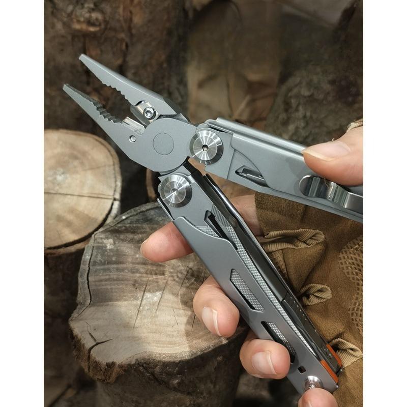 28-in-1 Stainless Steel Folding Pliers Camping Portable EDC Mini Pliers Screwdriver