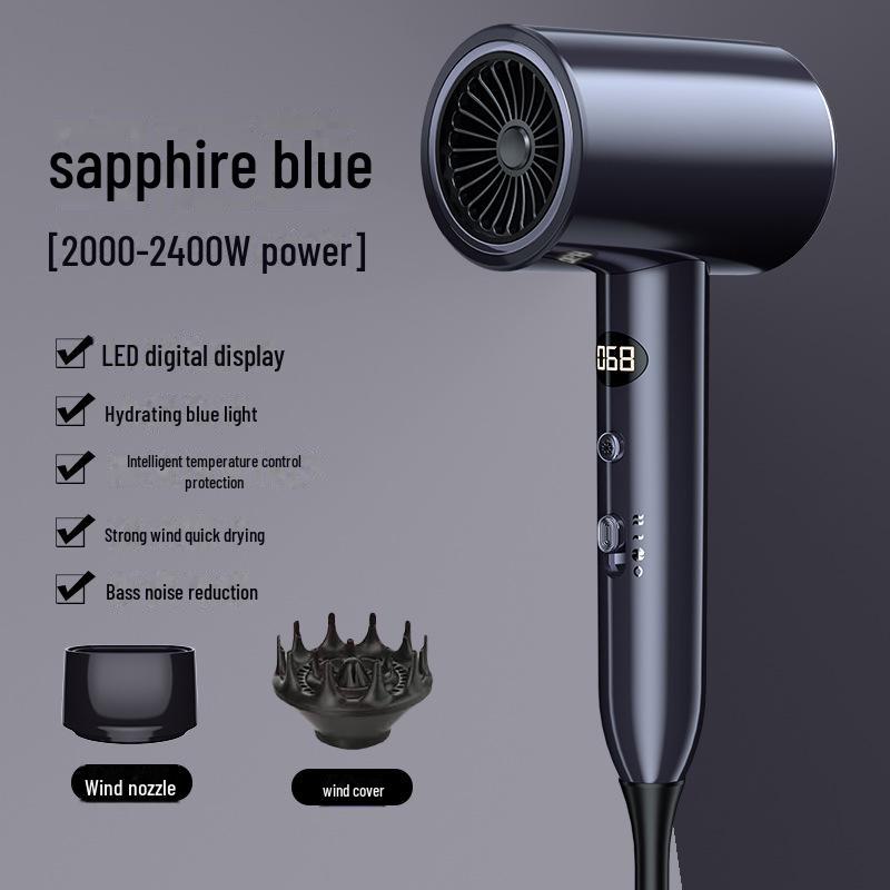 High-Speed Hair Dryer with Intelligent Temperature Control and Digital Display