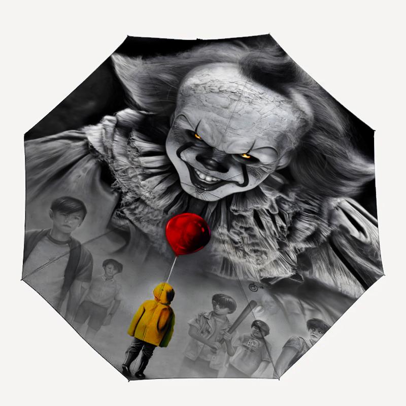 1pc Pennywise3 Umbrella, Sun Protection, And UV Shielding. It Has Eight Sturdy Ribs for Outdoor Use And Perfect Gift