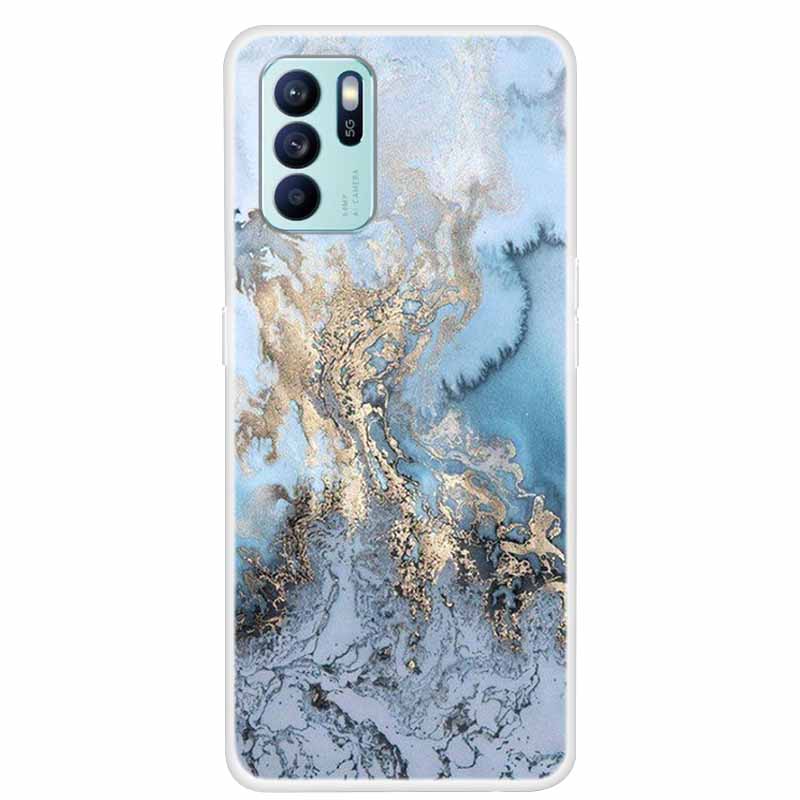 For OPPO Reno6 Z Cases Reno6 5G 6 Pro+ Clear Marble Soft TPU Silicone Cover For OPPO Reno 6 Pro Plus Phone Cases Reno6 Z CPH2251