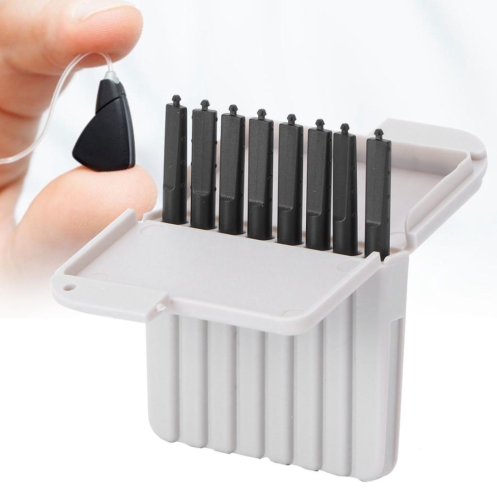 8pcs/Box Hearing Aid Ear Wax Guards Dustproof Earwax Guard Filters 1.2mm/2mm Hole Diameter Hearing Aids Accessory for Elderly