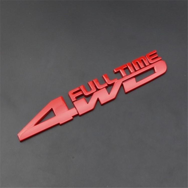 

Стайлинг автомобиля, багажник, металлическая 3D наклейка, 4WD, постоянная эмблема для внедорожника, полноприводный автомобиль, аксессуары для украшения автомобиля красный