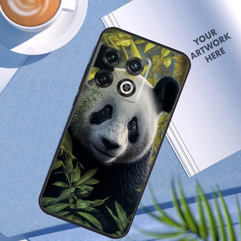 Panda Animal Cute Bear Case For OnePlus 12 12R 11 9 10 Pro 10R 9R 8T 10T Nord 3 CE 2 Lite 2T CE4 N10 N20 N30 Cover