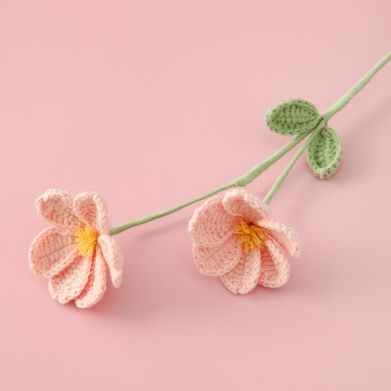 Herba Androsacis Crochet Flowers Creative Knit Flower Bouquet Handwoven Flower Wedding Home Decor Gift