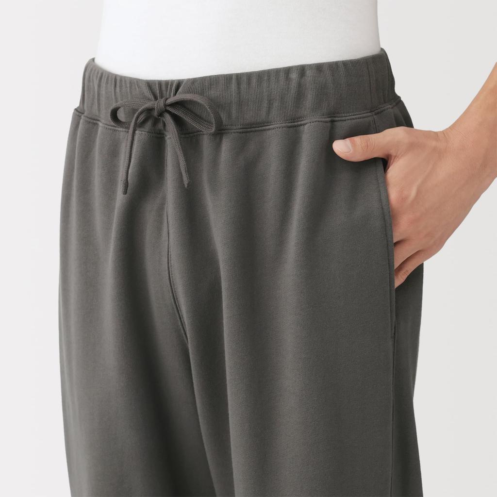 MUJI Cotton Fleece Loungewear Set FB0ZYA6S Black L Men's Long-Sleeve