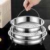 Stainless Steels Steamers Basket with Handle Food Strainer Basket Steaming Tray Steaming Grid Vegetable Steamers Rack