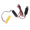 LR6 AA Battery Eliminator 1M USB Power Supply Cable Replace 2 AA Battery for LED
