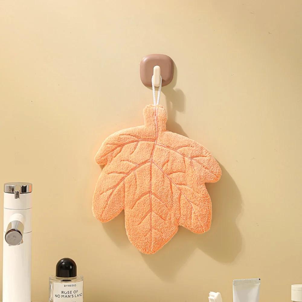 1Pcs New Style Hand Towel Home Convenient Hanging Double-layer Thickened Speed Dry Absorbent Hand Cloth Kitchen And Bathroom