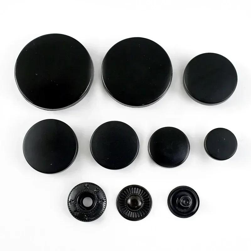10Sets Meetee Metal Snap Buttons for Bag Coat 10-25mm Fasteners Press Button Clothes Decor Golden Buckles DIY Sewing Accessories