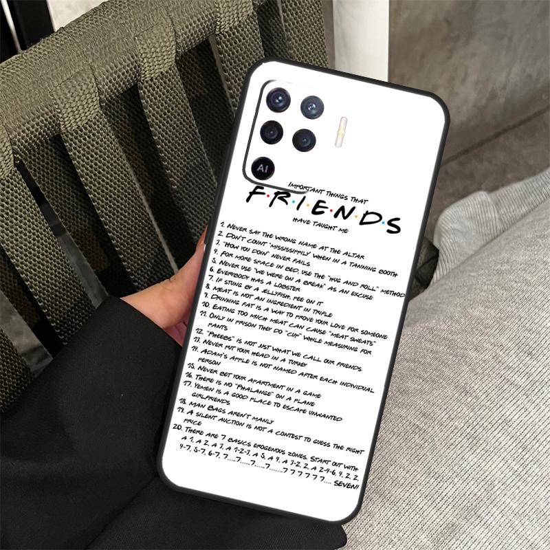 Friends TV Show Case For Oppo A78 A98 A80 A40 A60 A18 A38 A58 A15 A17 A77 A74 A94 A54 A57S A16 A76 A96 Cover