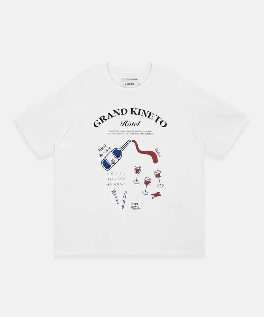 KINETO Grand Hotel Restaurant T-Shirt_White