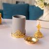 European Metal Ceramic Incense Holder Handheld Incense Burner Gold Gold Pagoda Light Luxury Desktop Decoration Exquisite Gift
