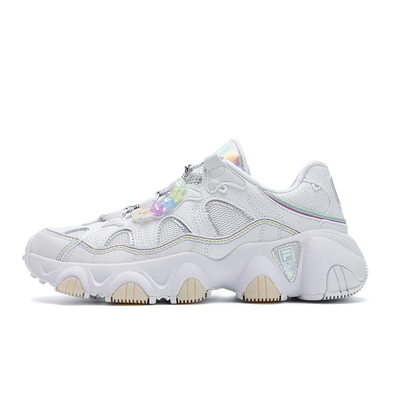 

New FILA JAGGER SUMMER Multicolor Early Summer, Claw Shoes Abrasion Resistant Breathable Low Top Casual Shoes Women s White F12W522155FWT 36