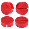Car Universal Slotted Frame Rail Floor Jack Pads Jacking Rubber Pad Adapter Red