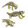 3D Printed Gold And Silver Skeleton Dragon, Joints Movable, Simulated Biological Model Ornament, Entertainment Toy