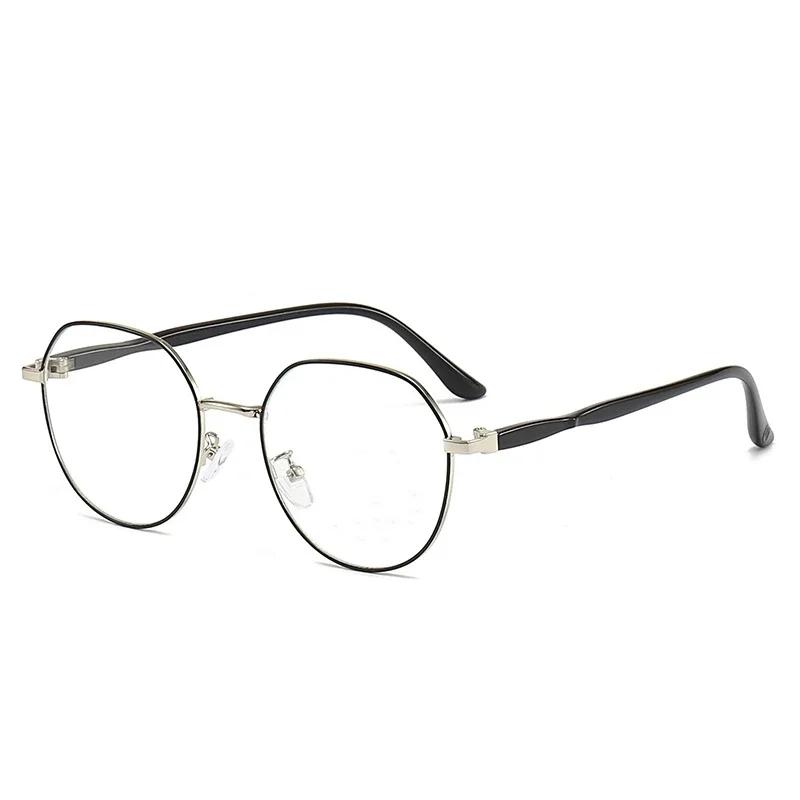 

Модные удобные металлические очки для чтения с большой оправой для женщин, для дали и близи, двойного назначения, с защитой от синего света, для пресбиопии +3.5