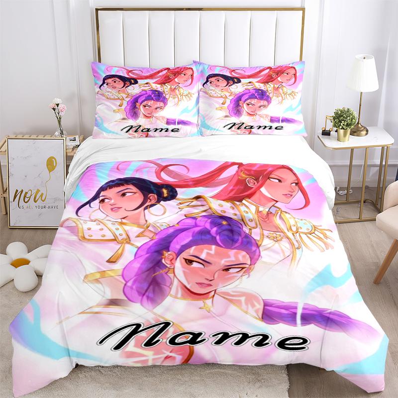 Custom Textile Fantasy Heroes Bedding 3 Piece Set HD Print Duvet Cover Pillowcases for Teens Adult Bedroom Decoration