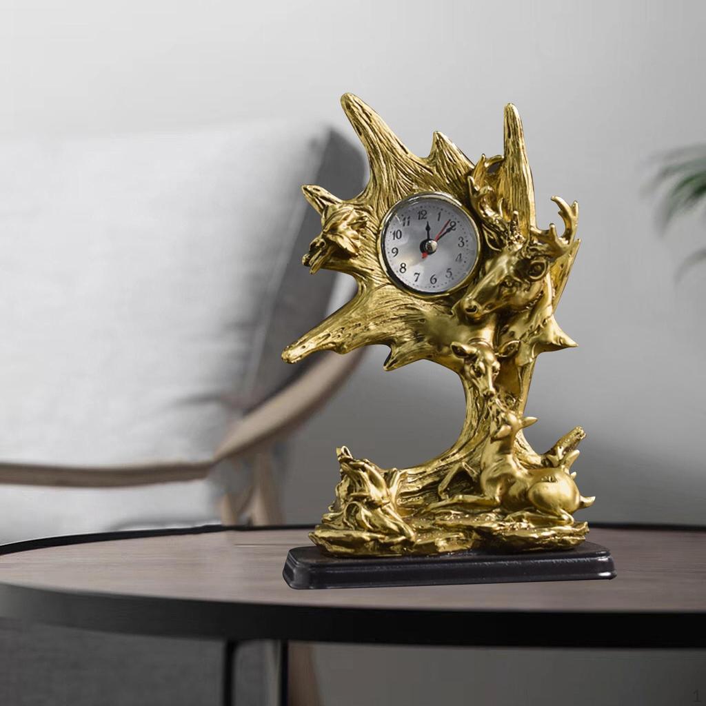 Elegant Animal Table Clock for Home Office Decor