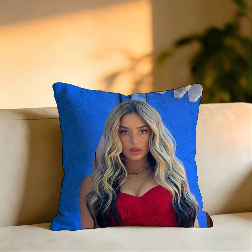Pop Singer LLola indigo Pillow Case Square DoubleSided Sofa Cushion Cover Bedroom Bedside Pillow