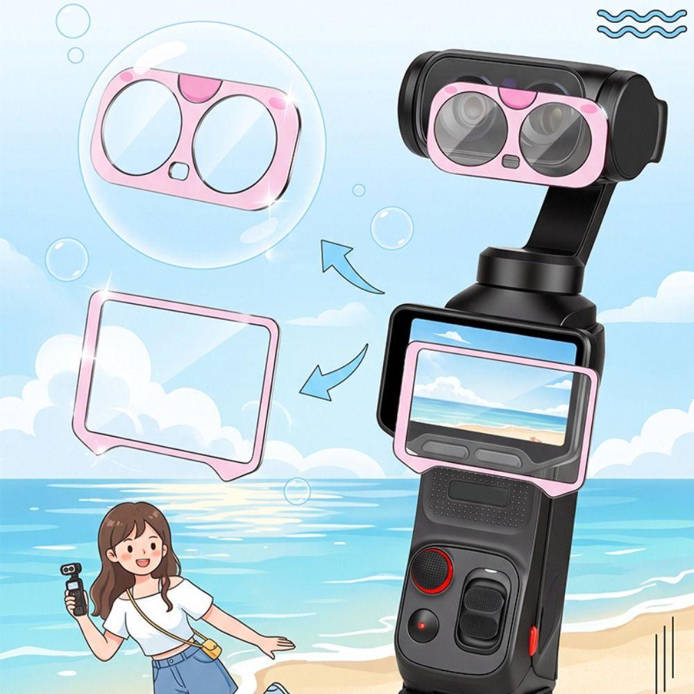 Cartoon Print Screen Protector Lens Protector for Insta360 Luna Ultra Action Camera Accessories