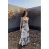 Women's summer ink painting backless camisole dress chic and beautiful hip-hugging long skirt