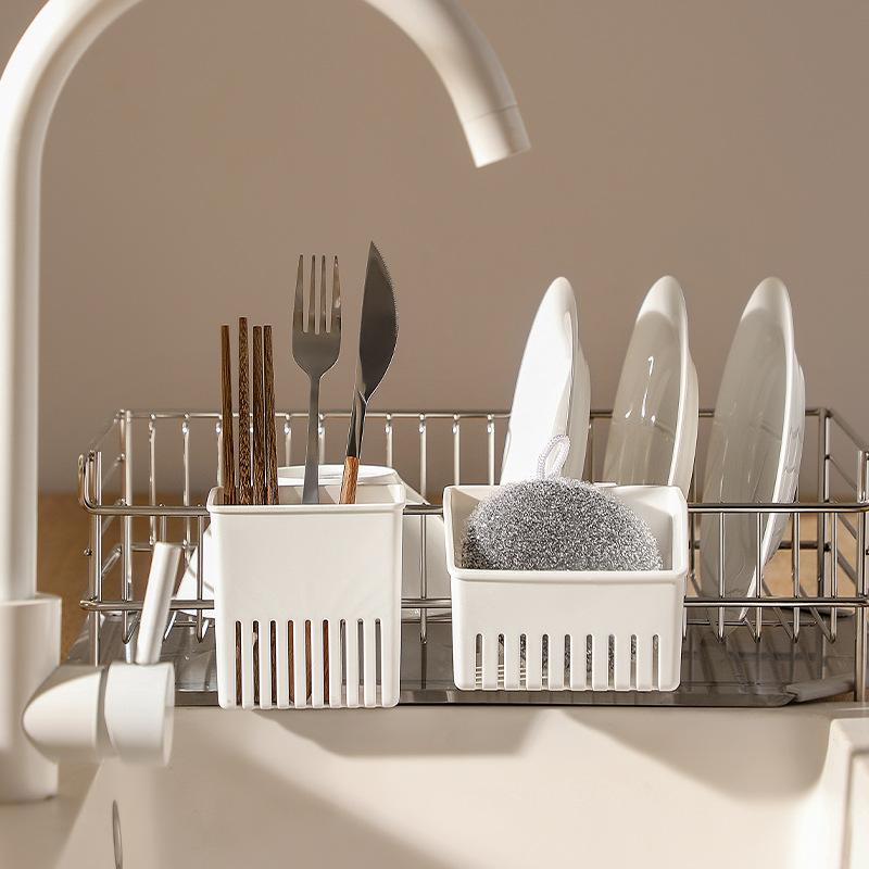 Utensil Draining Basket Fast Drying Ventilated PP Cutlery Dryer Holder 1/2 PCS Tableware Organizer for Wet Cutlery