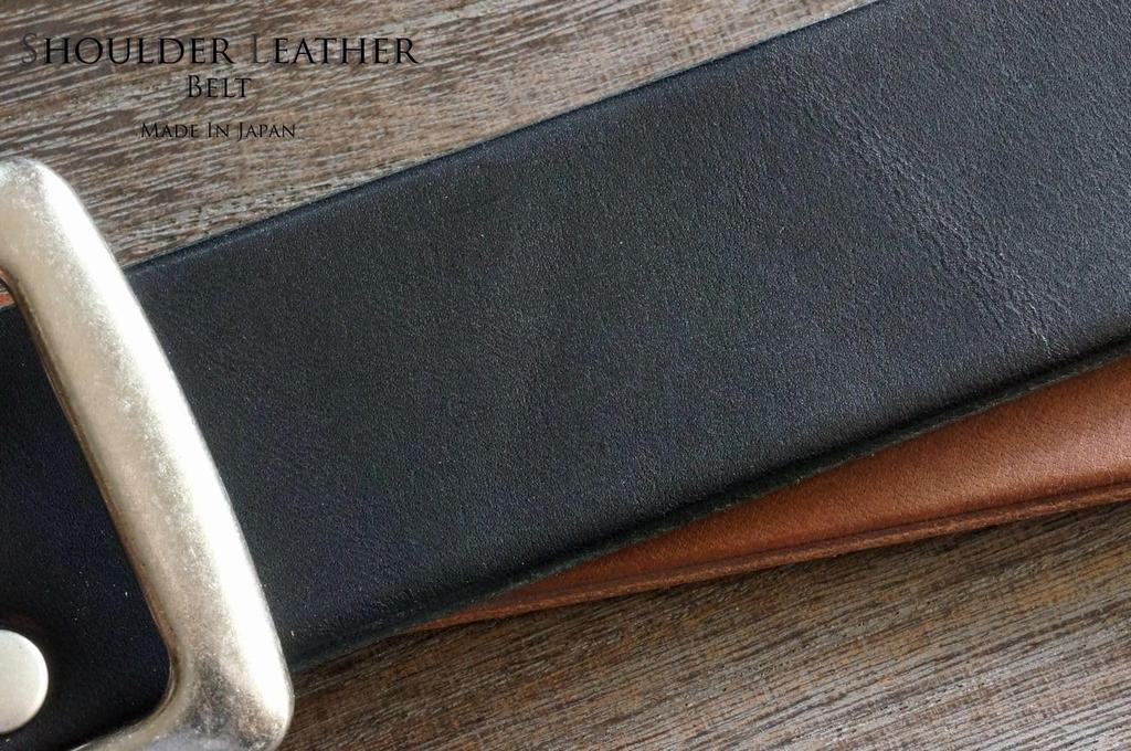 Shoulder Garrison Tanned Rivet Single Piece of 38mm Made In Japan Dark [recurrence (cowhide)] Belt, Leather, Buckle, Men's, Women's, Casual, Leather,