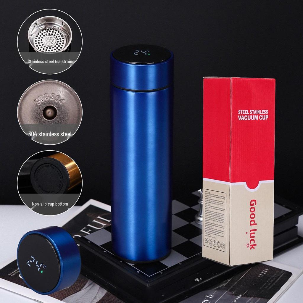 Smart Temp Stainless Steel Insulated Cup with Digital Display - Custom Logo Business Gift