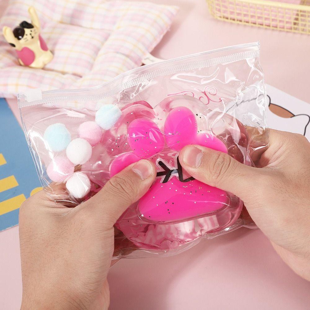 Knetende Katze Pfote Quetschspielzeug Weiche Katze Pfote Kneifspielzeug Neuheit Cartoon Fidget Spielzeug Praktische Witze