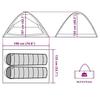 VidaXL Tente de camping à dôme 2 personnes bleu imperméable, tente, abri de camping, abri de jardin, tente de jardin, abri 94760