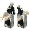 Anime Blue Lock Nagi Seishiro 8,5cm Sitzende Haltung Selfie Puppe Modell Figur Skulptur Dekoration Modell Spielzeug Geschenk