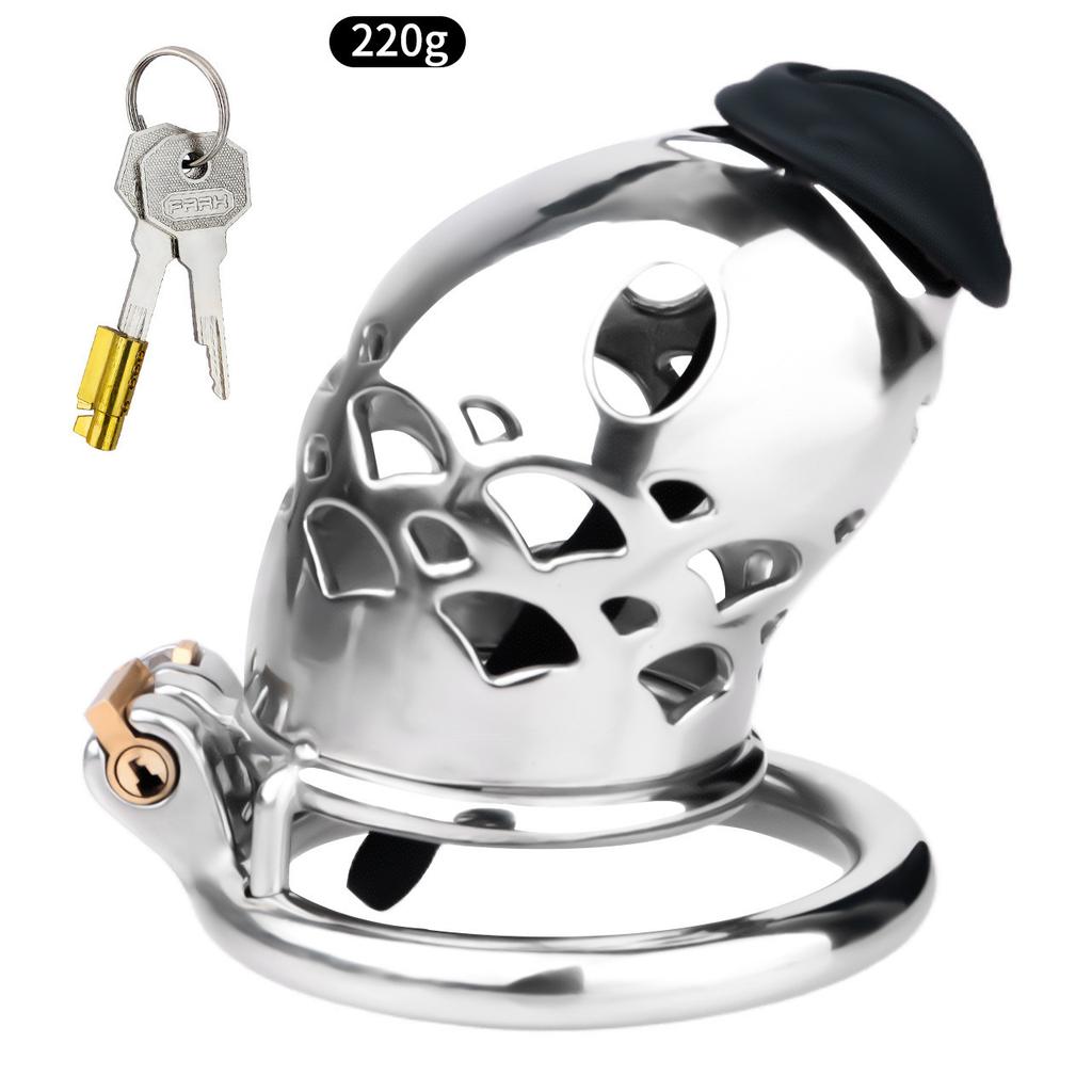 Stainless Steel CB Lock Metal Chastity Lock Male Penis Cage Chastity Gay Sex Toys Cock Ring Urethral Chastity BDSM