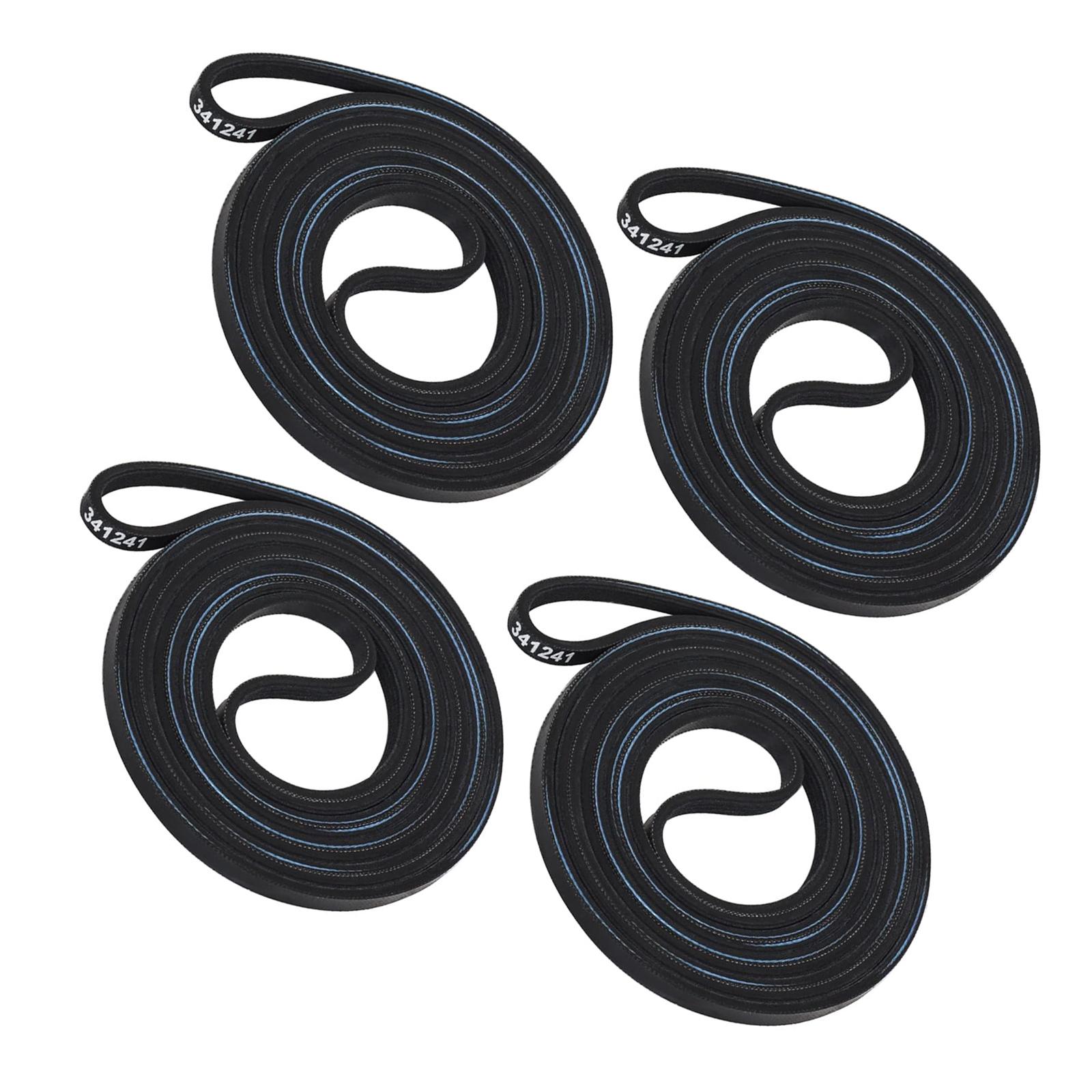 

4PCS Universal Dryer Belt Replacement Suitable for Multiple Brands Rubber Construction for Smooth Reliable Performances 1