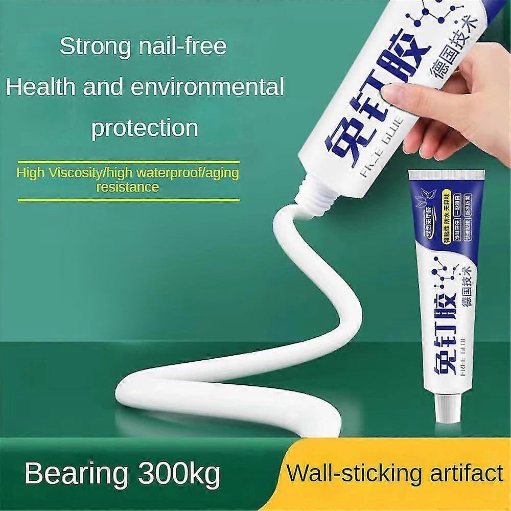 Strong Nail-Free Adhesive, Nail Free Strong Glue Adhesive 60ml Waterproof - Pengj