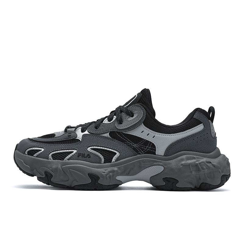 New FILA TORNADO Hurricane Shoes Breathable And Wear resistant Low top Casual Shoes Men's Gray Black F12M532154FCA