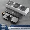 Gunmetal Gray 304 Stainless Steel Odor-Resistant Floor Drain with Copper Core for Shower & Washing Machine.