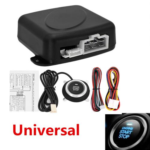 

4 Pcs Car Alarm Start Security System Key Passive Keyless Entry Push Button Kit