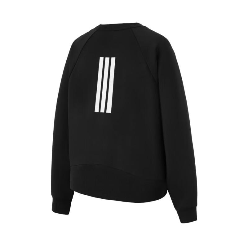 Adidas FW25 Loose Short Round Neck Pullover Long Sleeve Sweatshirt Women sweatshirt KC2192
