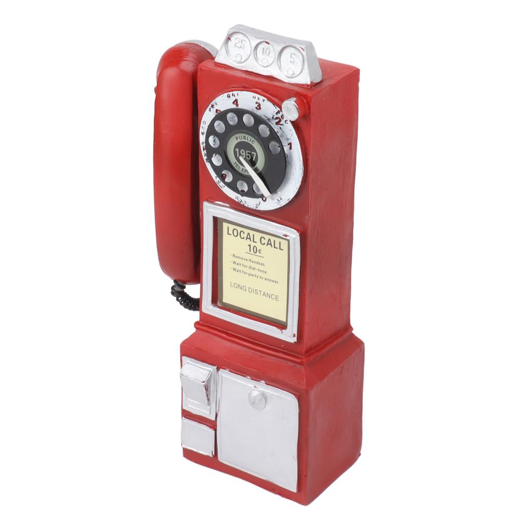 Decorative Phone Model Fashionable Classic Vintage Exquisite Resin Telephone Model Decoration for Bar