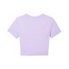 Nike Sportswear Essentials Series Solid Color Round Neck Slim Fit Short Casual Short Sleeve T-Shirt Women Tops Light-Purple FB2874-511