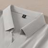 Men's Casual and Fashionable Solid Color Short Sleeved Polo Shirt Comfortable Versatile Summer T Shirt