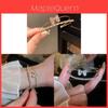 Fashion Butterfly Bangle With Cubic Zirconia For Elegant Office Wear