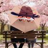 Western Cowboy Hat & Mustache Print Umbrella: Automatic Opening/Closing, Outdoor Protection, Travel Accessory, Lightweight & Durable 149
